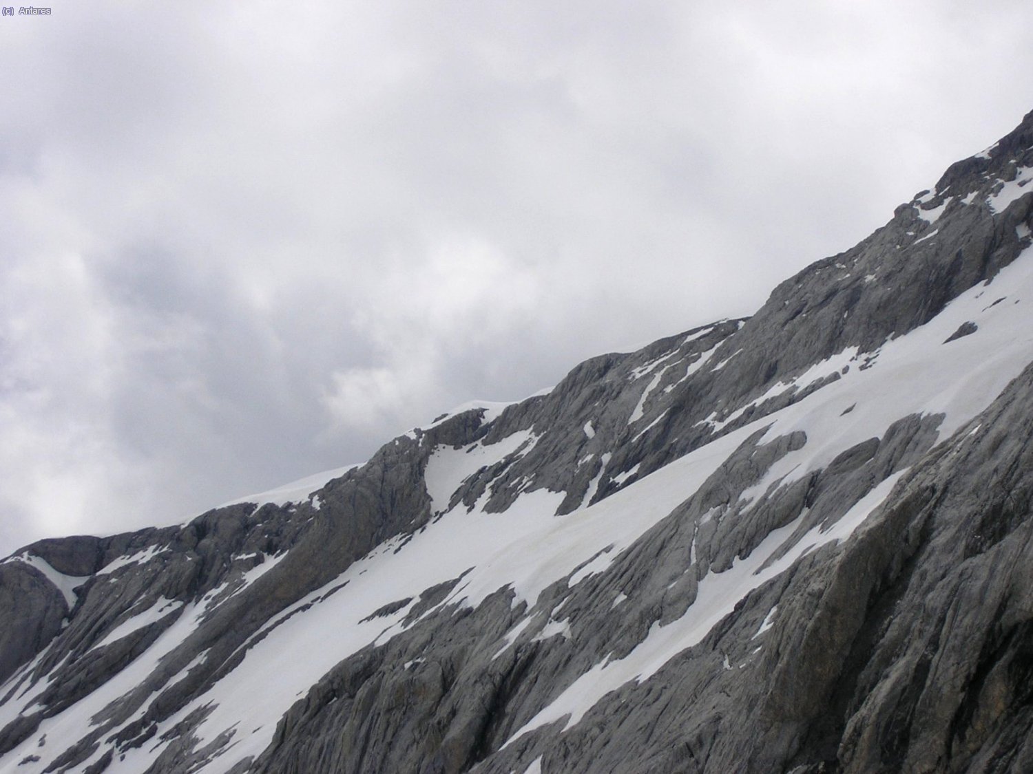 Parte superior de la v&iacute;a, con el corredor de salida
