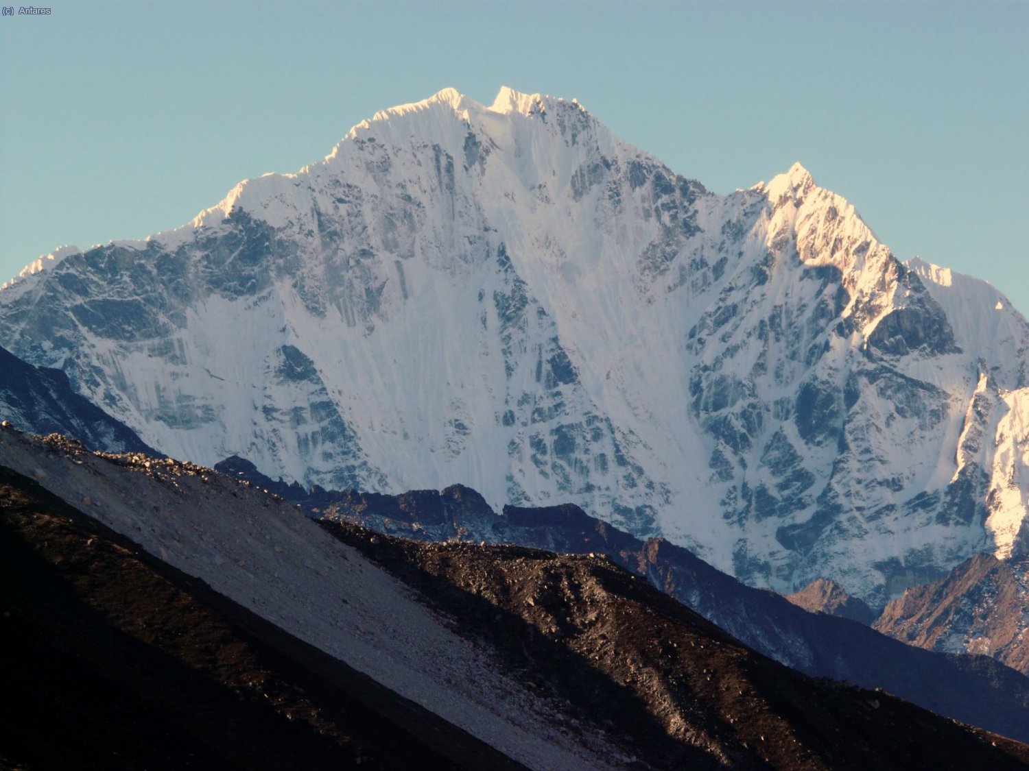 Thamserku de regreso de Dingboche