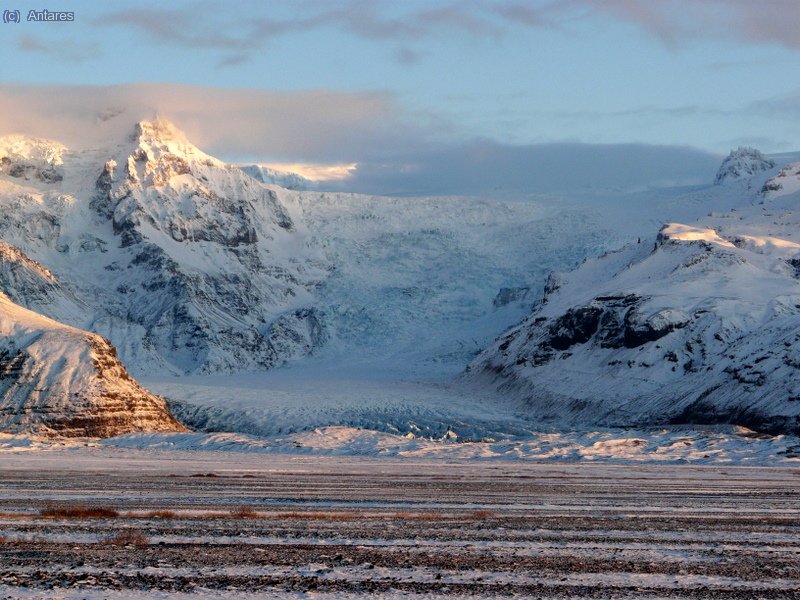 La lengua de Skaftafellsj&ouml;kull
