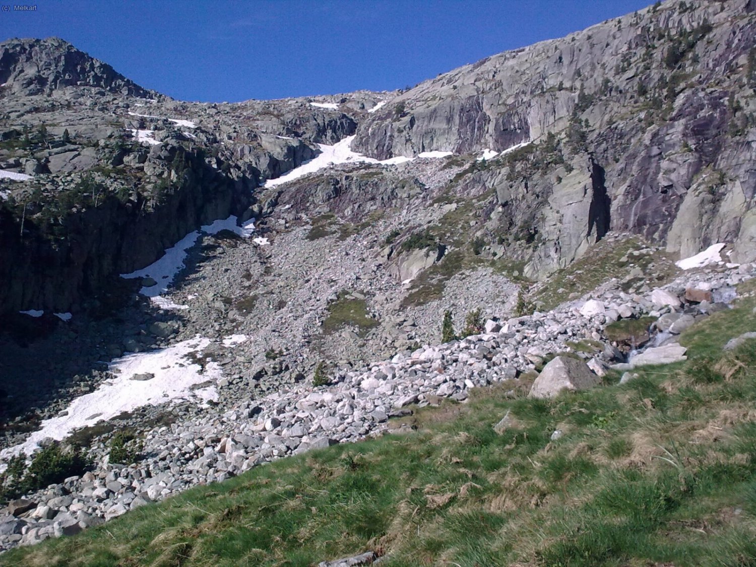 Subiendo el barranco de Riumalo o Malavesina.