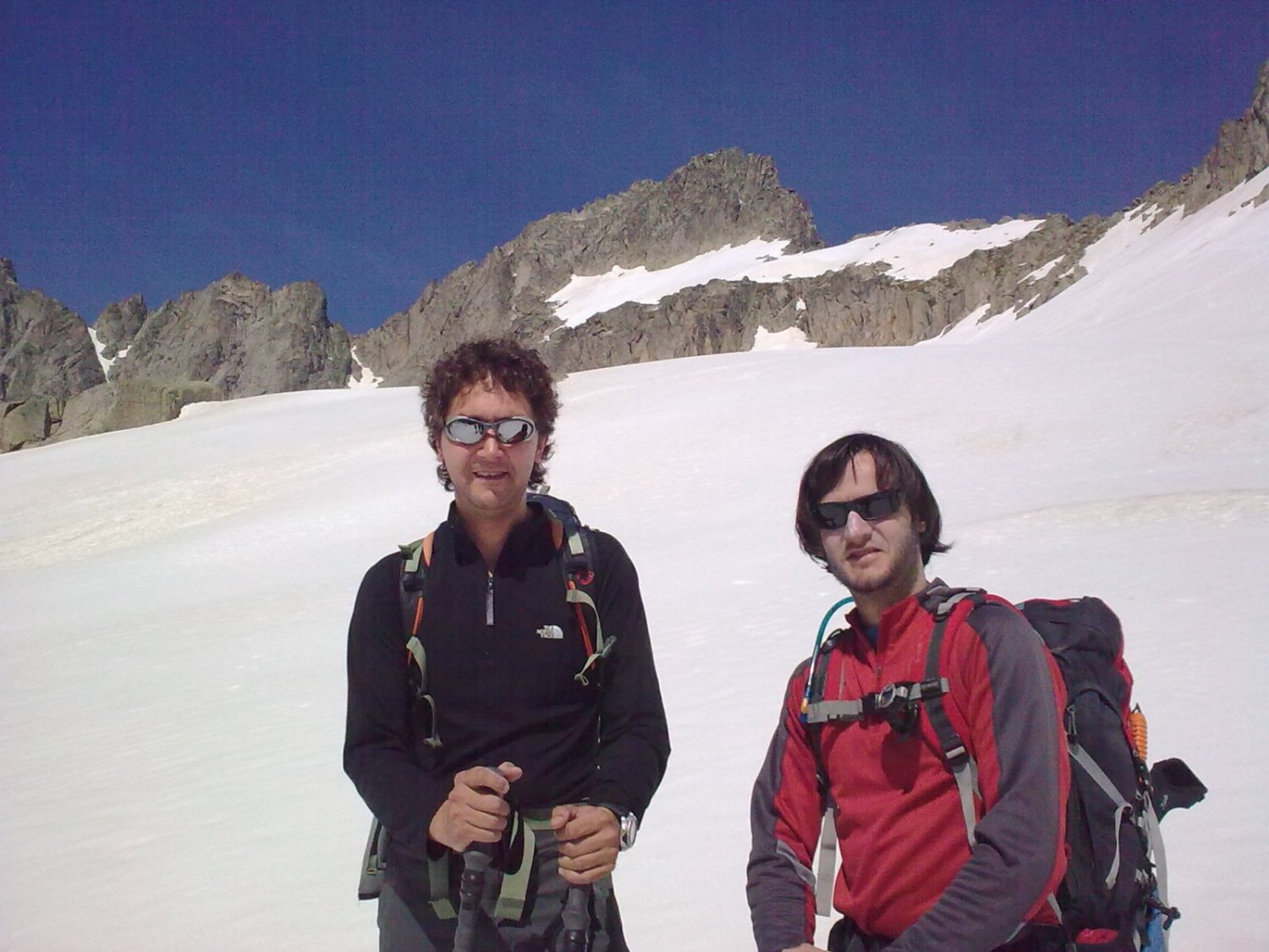 David y Manuel frente al Besiberri desde Malavesina.