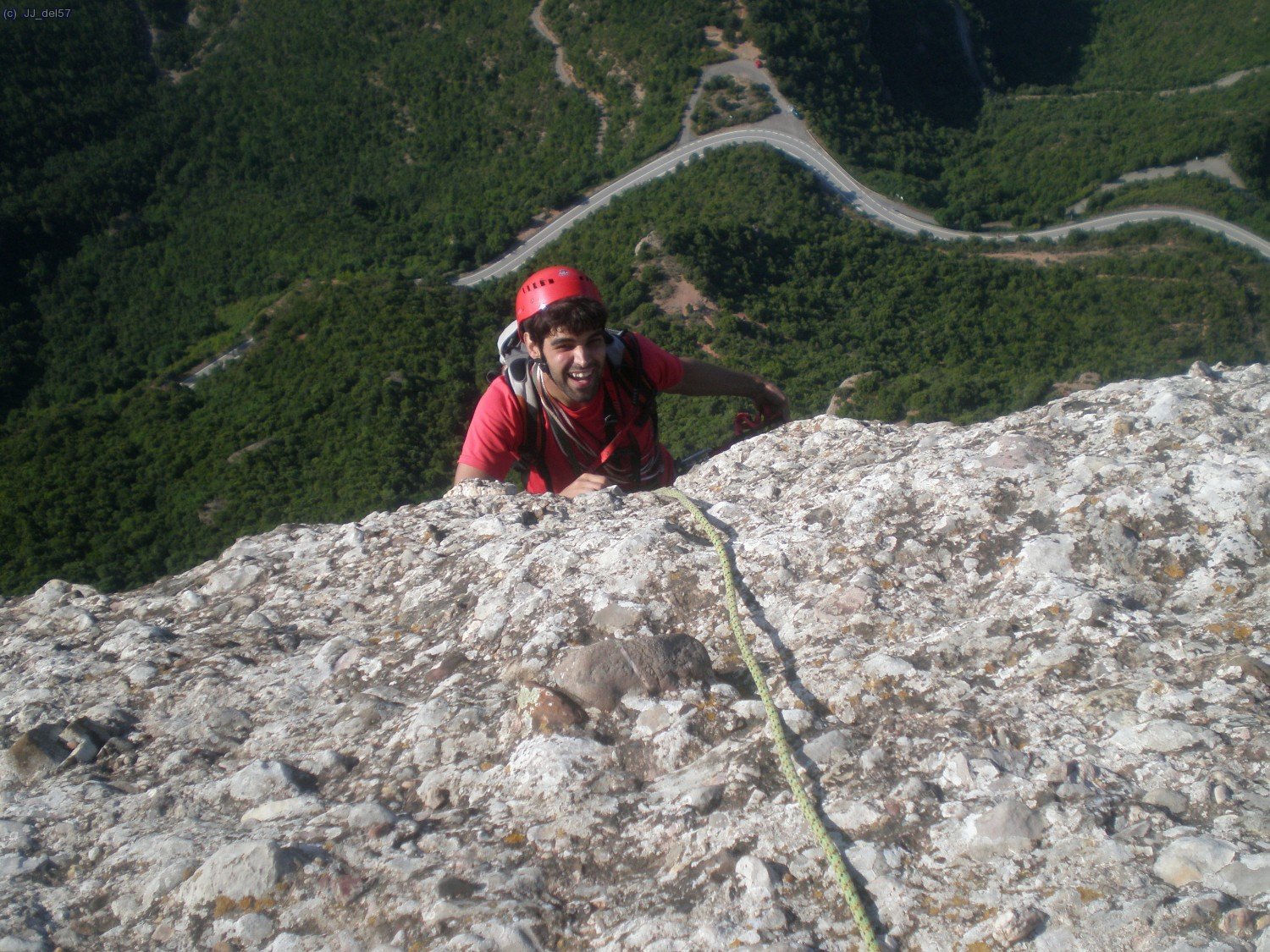 Llegando a cima