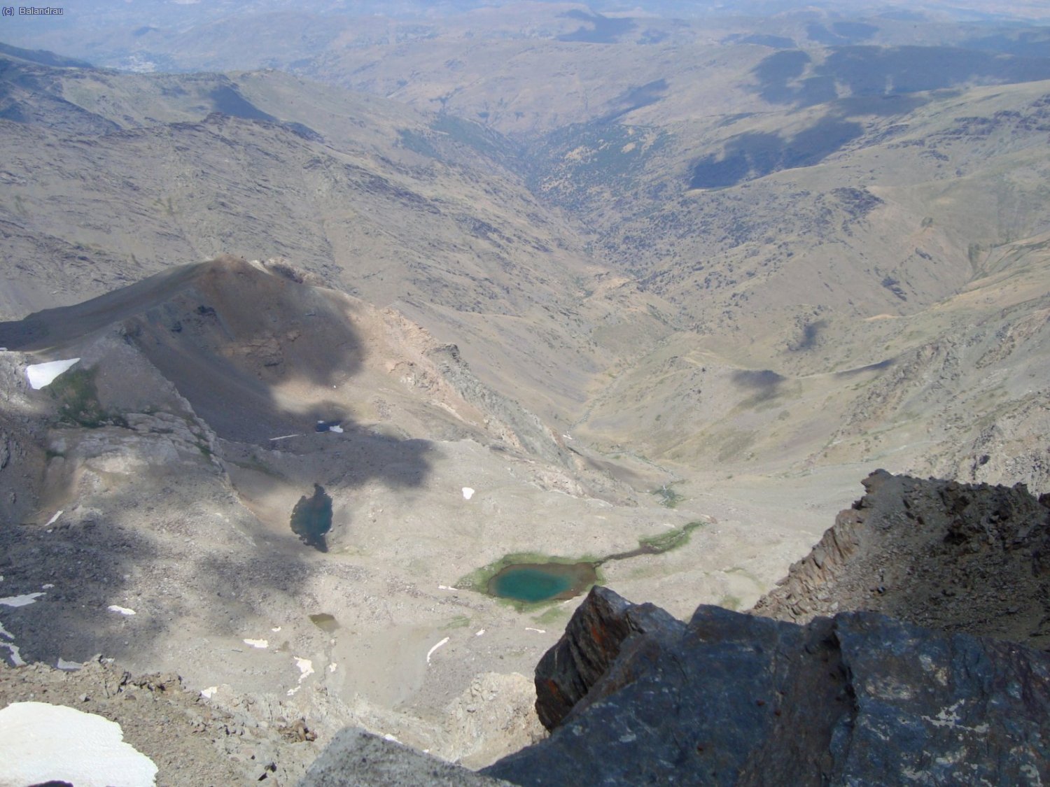 Desde el Mulhac&eacute;n, la Laguna de la Mosca y el Juego de Bolos (que dejamos para cuando hagamos la ruta de La Estrella).
