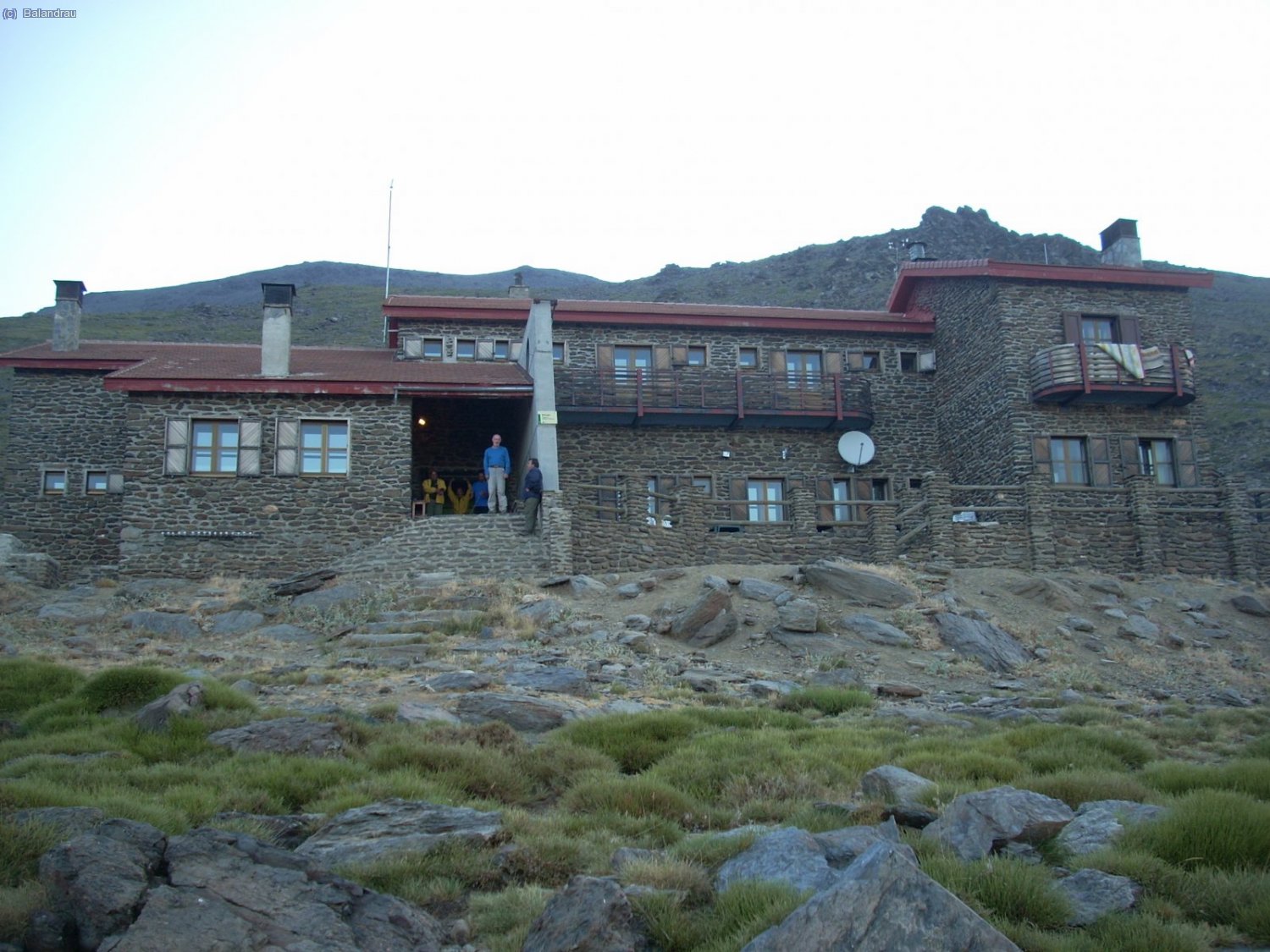 Atardecer en el refugio de Poqueira.