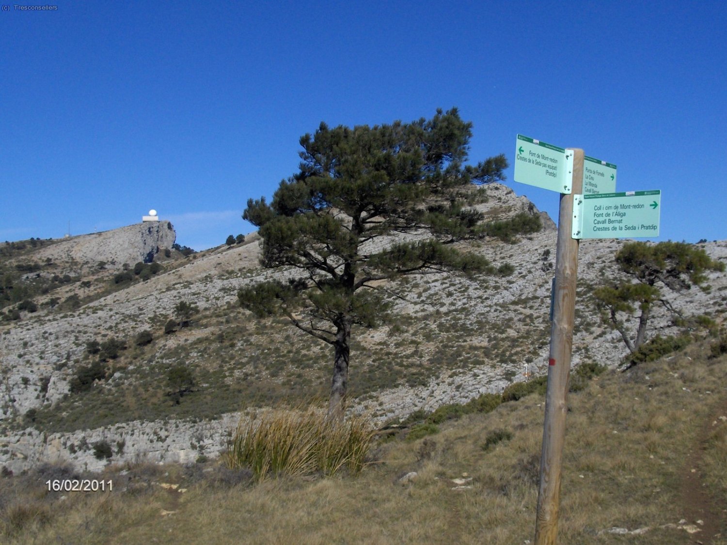 Ya he dejado la Miranda atras, hay en el recorrido algunos palos se&ntilde;alizadores.