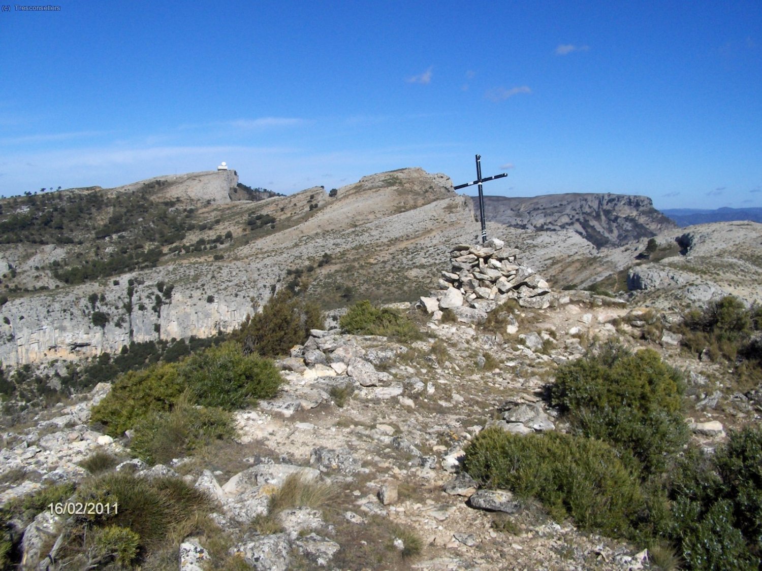 En la cima del Mont-redon.