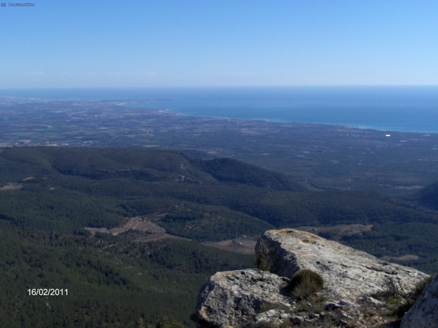 Vistas sobre el Camp de Tarragona desde el Mont-redon.
