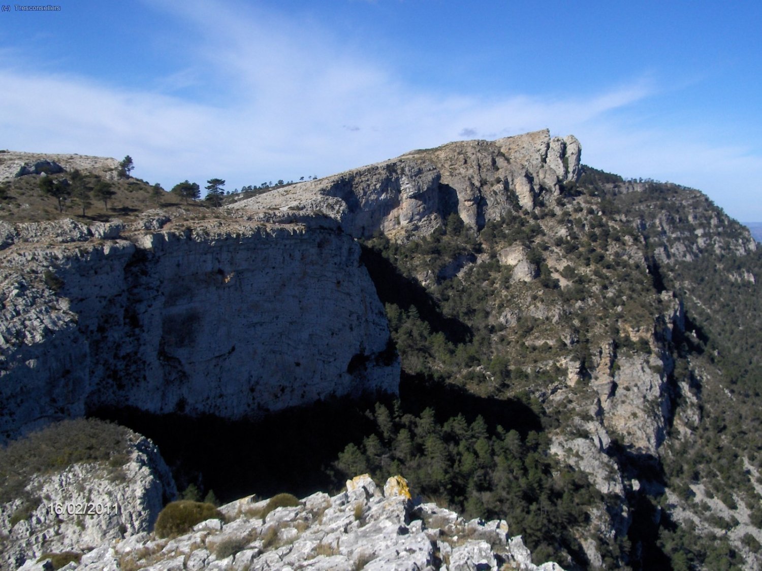 La Miranda desde la cima.