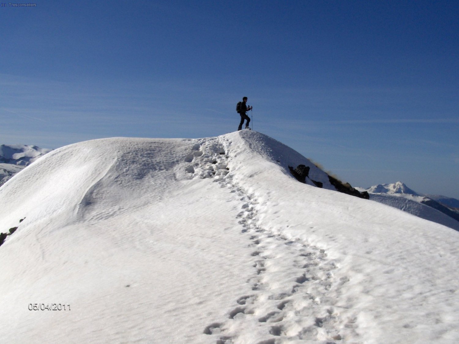 En la cima del Pico de Est&oacute;s.