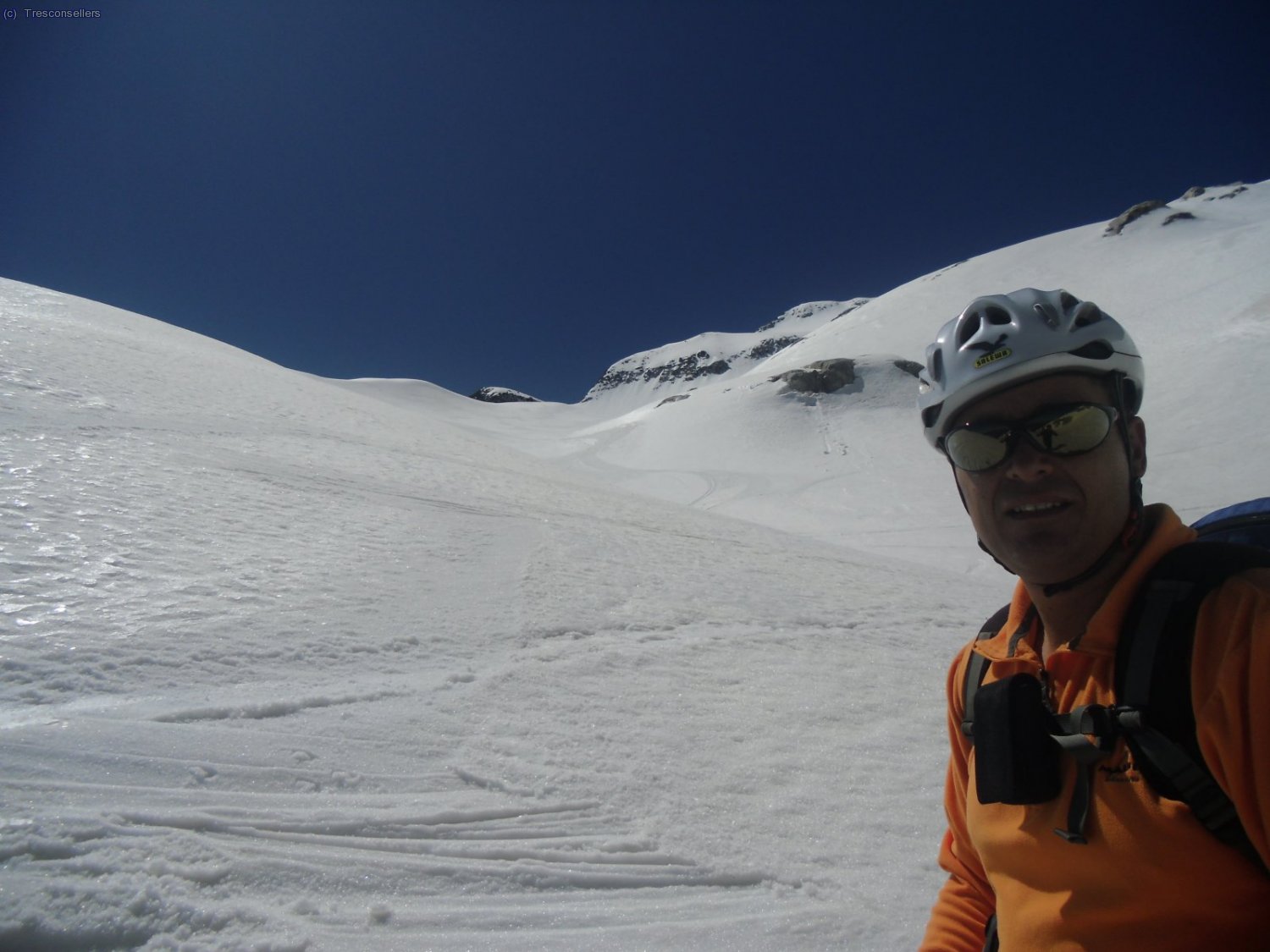 Aqu&iacute; estoy yo en mitad del descenso.