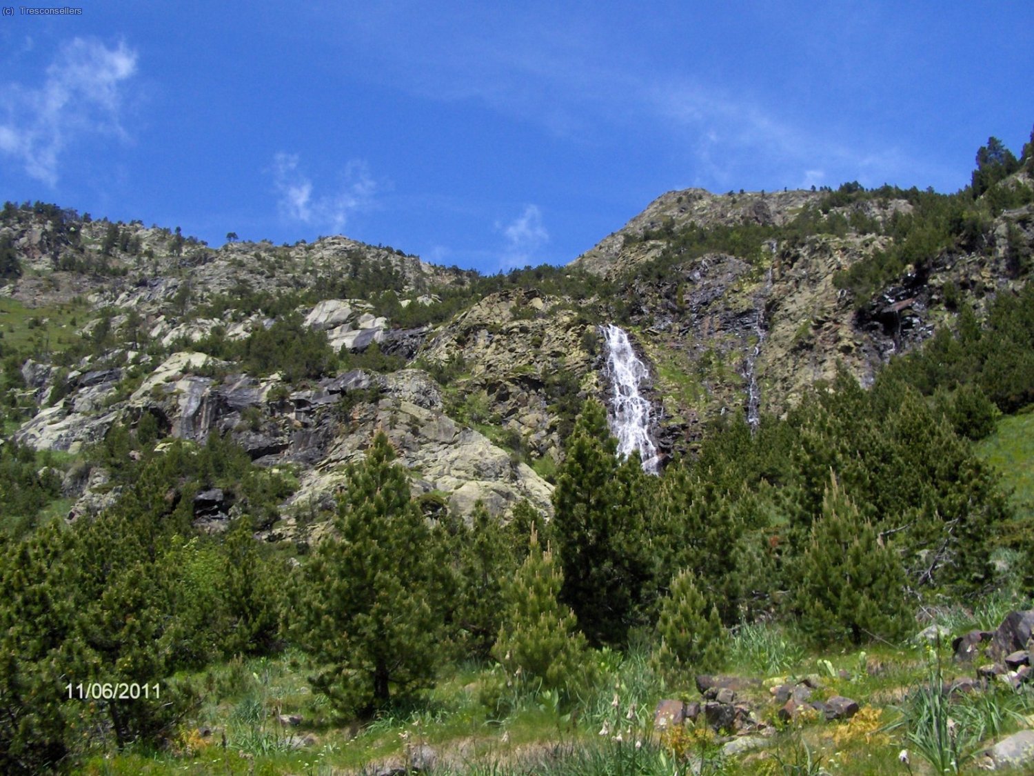 Una bella cascada.