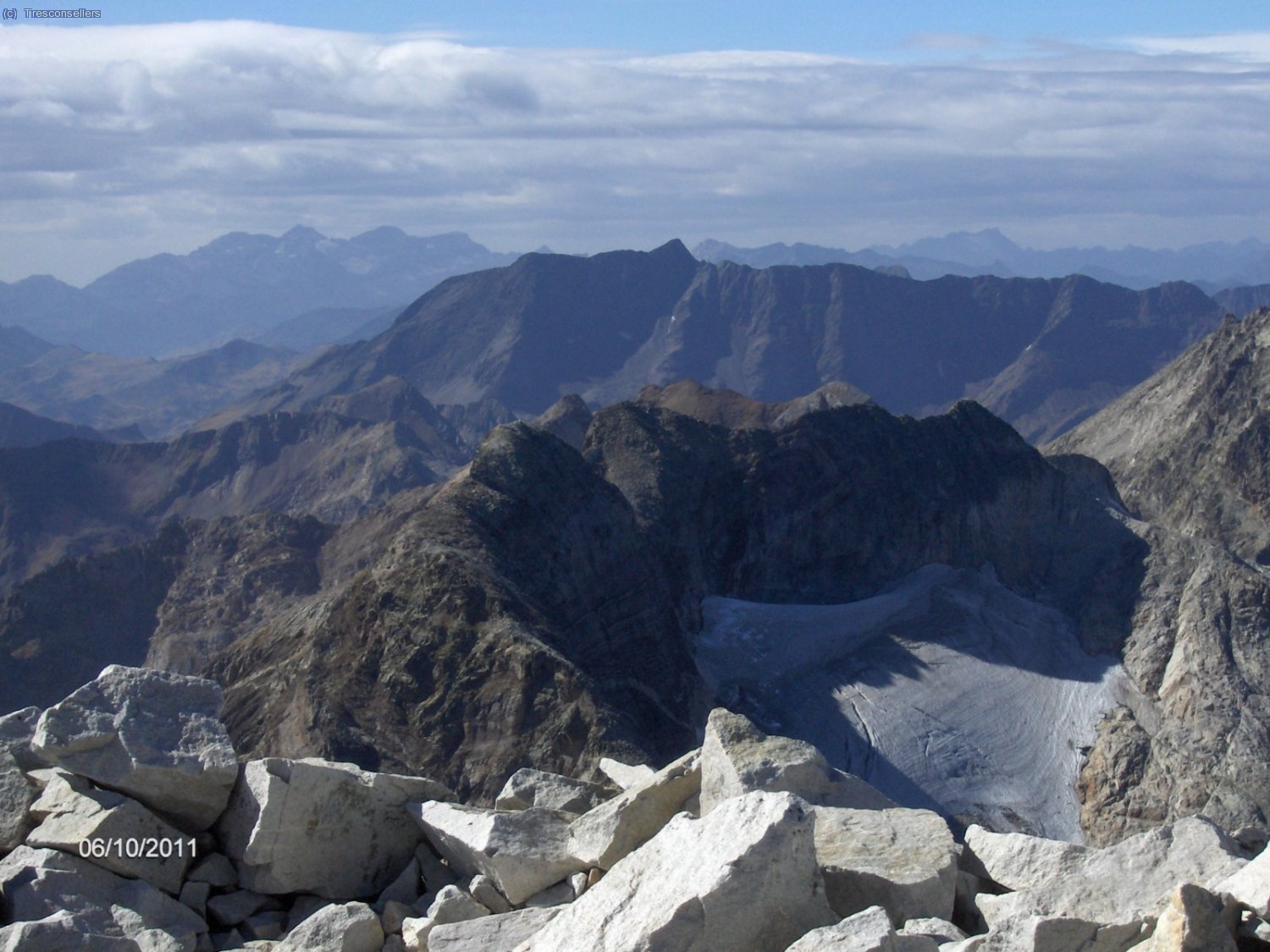 Vistes des de el cim del Perdiguero cap a l