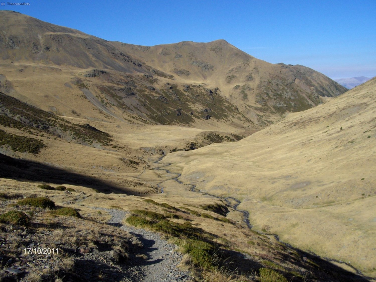 Bastnat amunt de la vall, aprop del Coll d