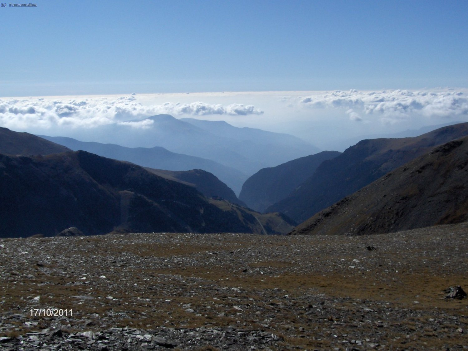 Vistes cap el sud, des de el Coll d