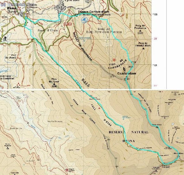 Recorregut realitzat extret del track gps.
