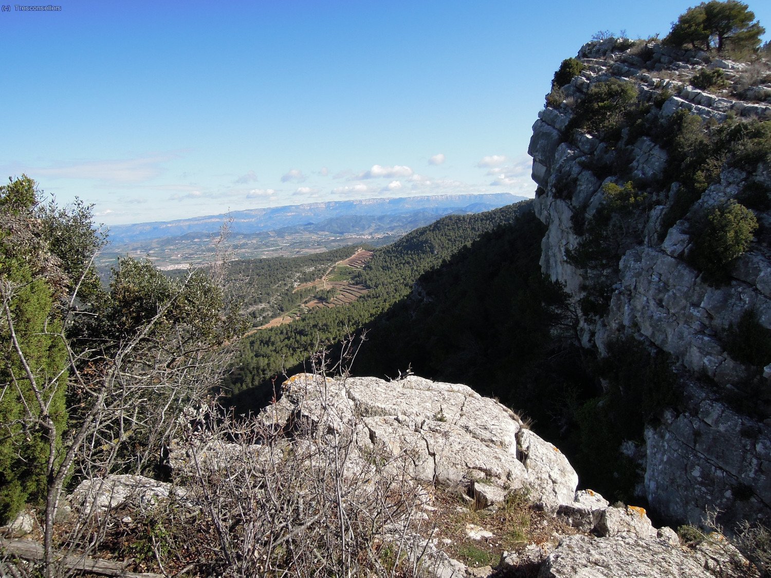 Arribant al Pas del Forat de Llaberia.
