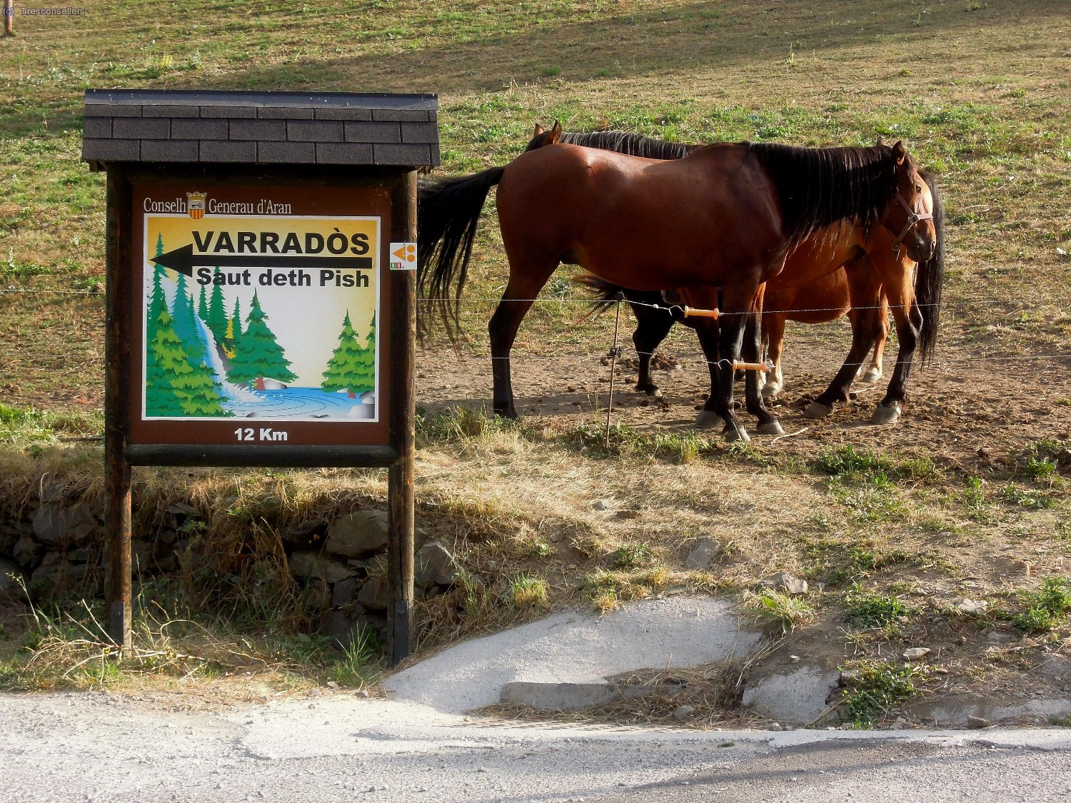 Inici de la pujada per la Vall de Varrad&ograve;s.
