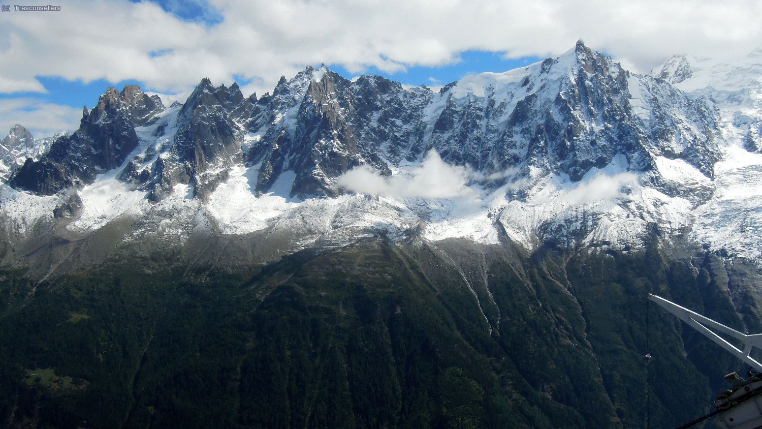 Aiguille du Midi, du Plan, du Grep&oacute;n etc., impresionant.