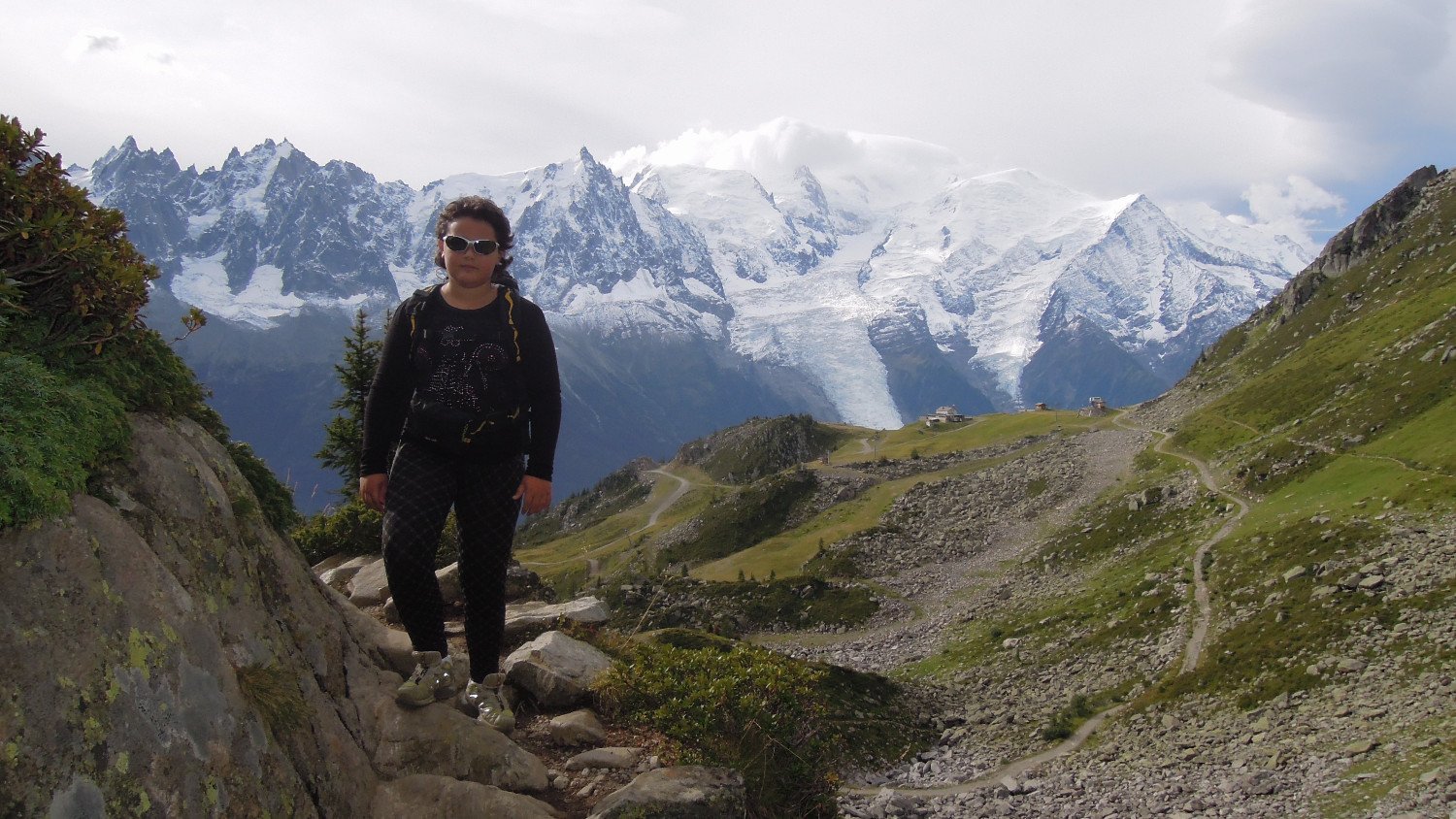 Amb el Mont Blanc al fons.