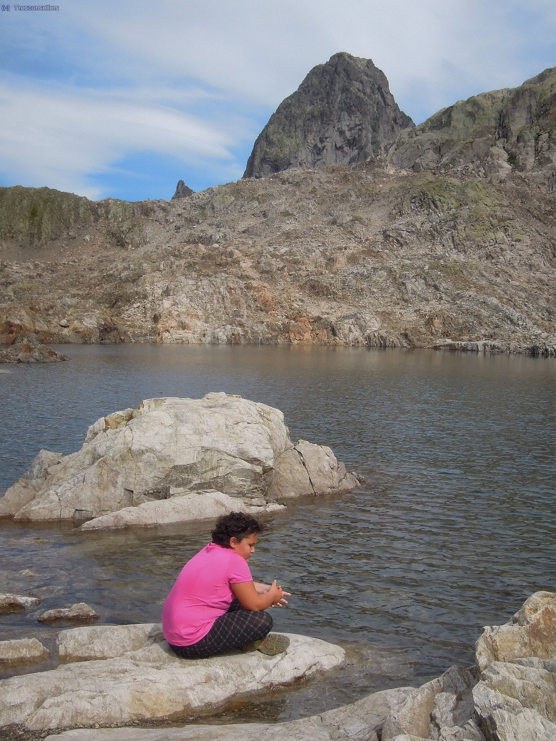 La N&uacute;ria a un dels Lacs Noirs (poc m&eacute;s de 2500m. d