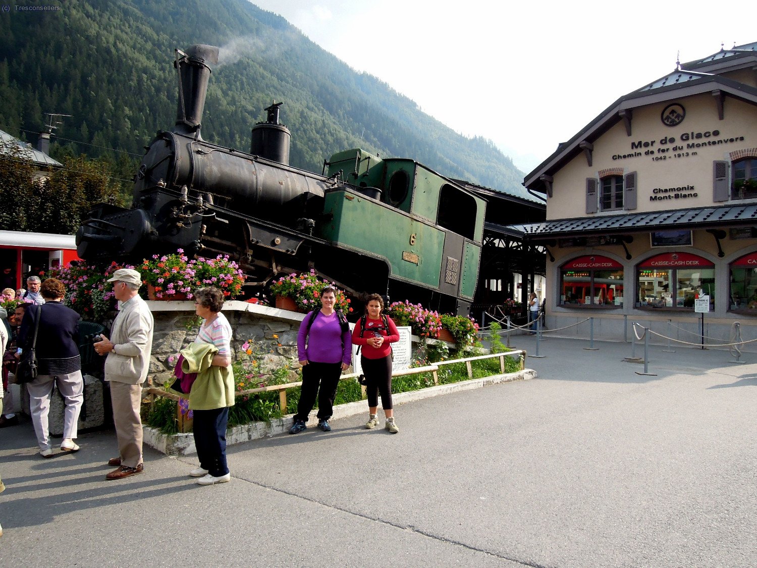 I altre cop a Chamonix, la vella locomotora de Montenvers.