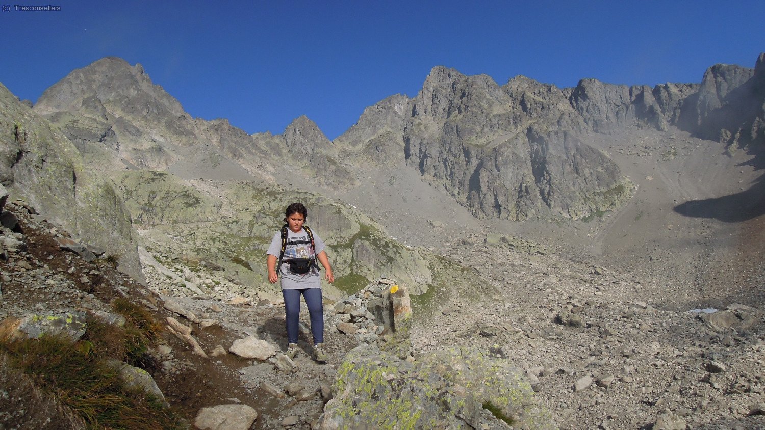 Aiguilles de la Gli&egrave;re i Floriaz anant cap al refugi.