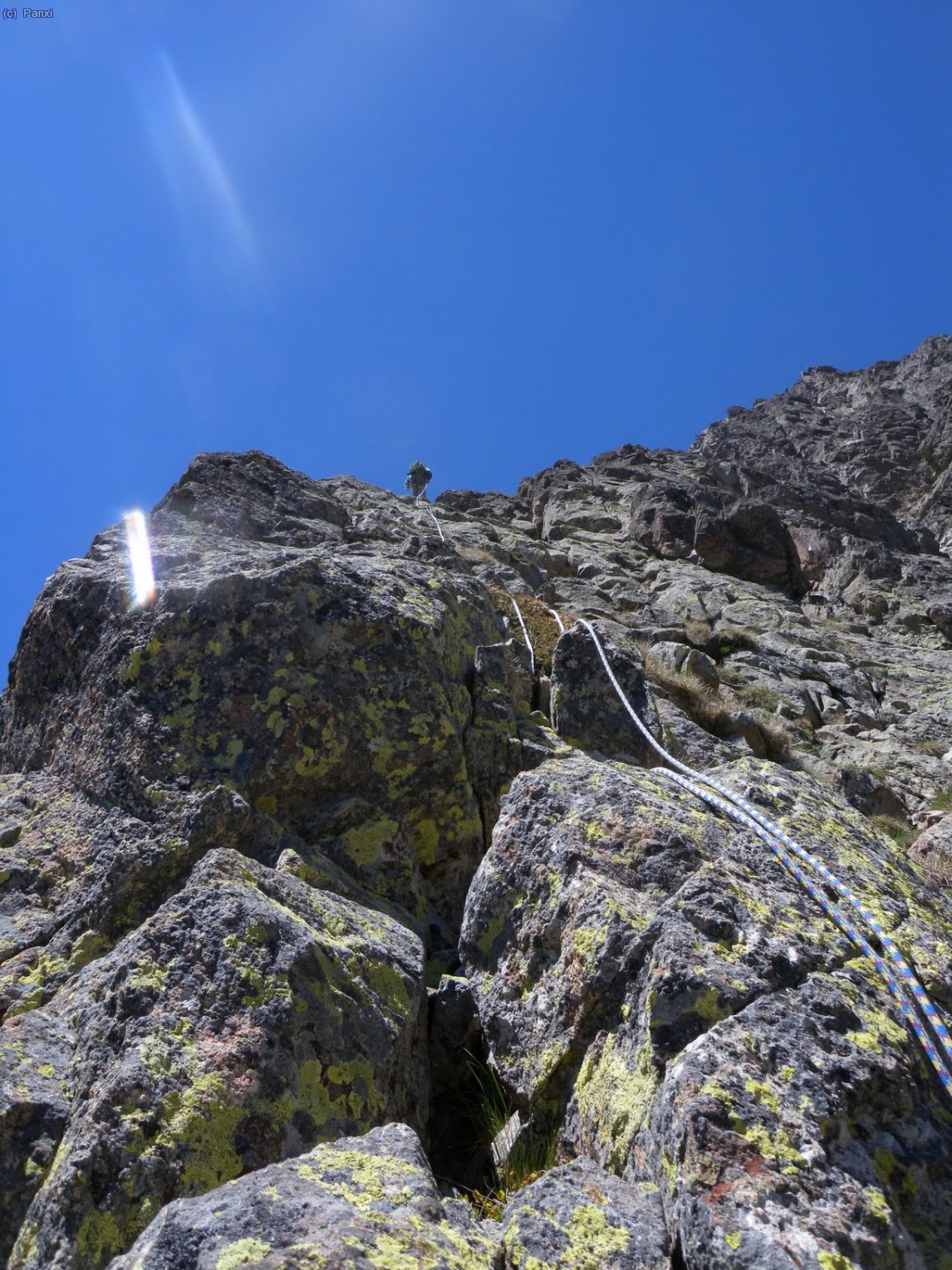en Panxi rapelant un dels cinc r&agrave;pels que vam fer