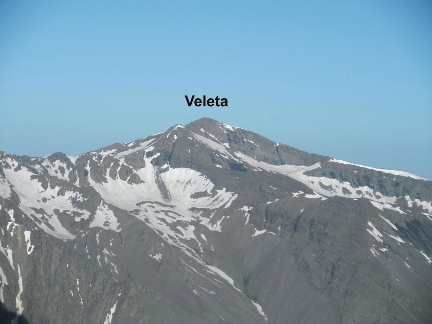 Vista del Veleta desde Vacares