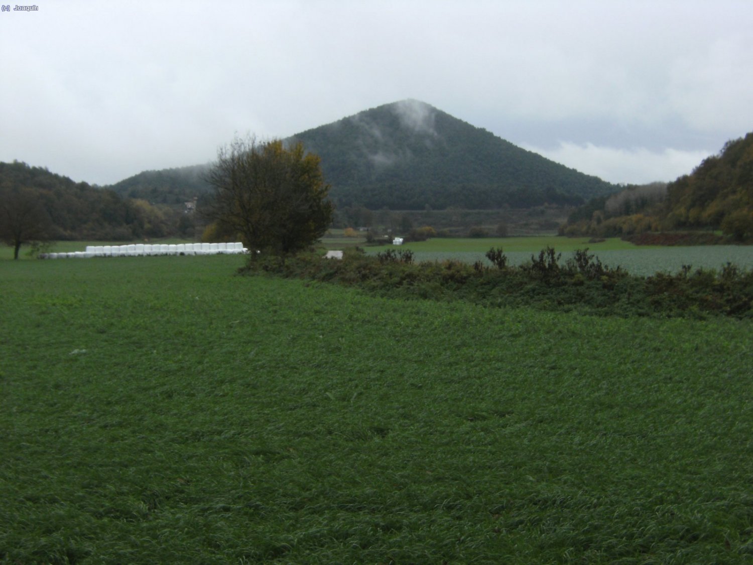 Al fondo el Volc&aacute;n El Croscat.