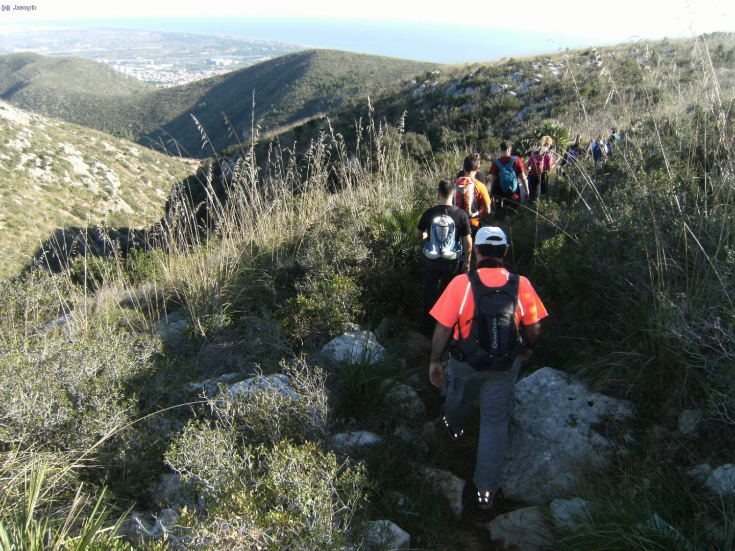 Bajando las laderas del Puig de l