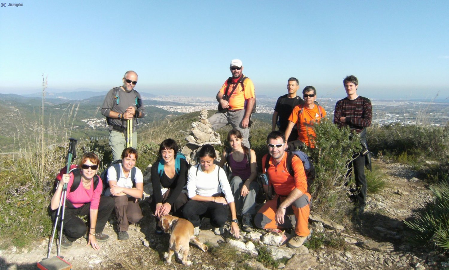 Foto de grupo en la Pleta del Cervol