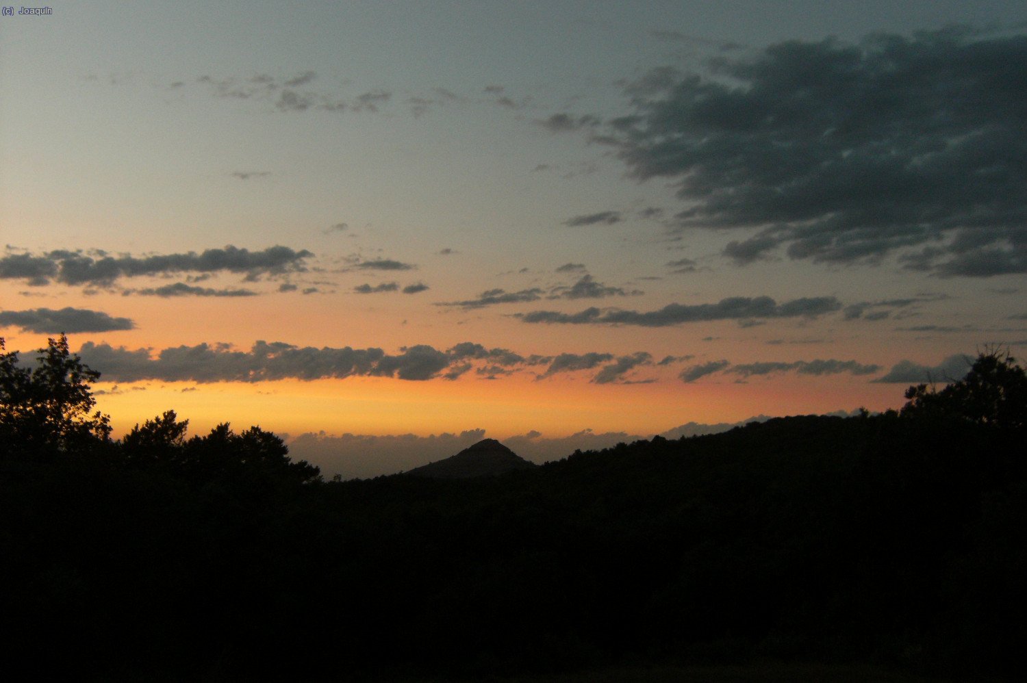 Atardecer.