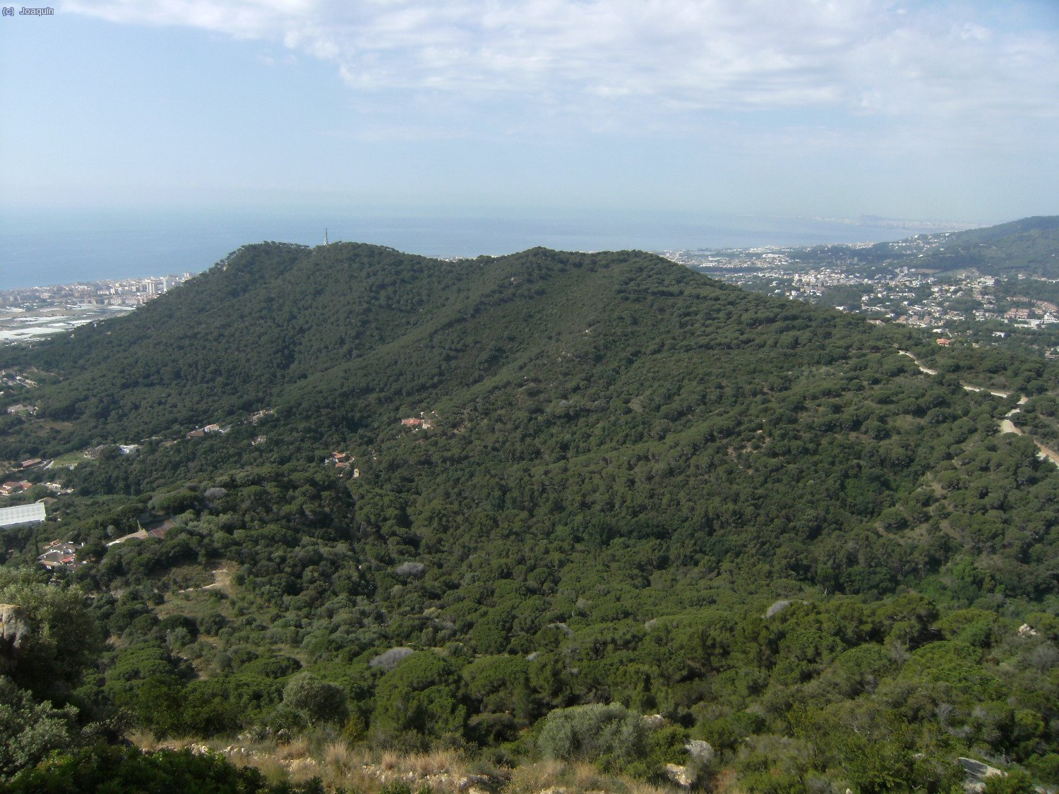 El Montcabrer desde el Castell de Burriac