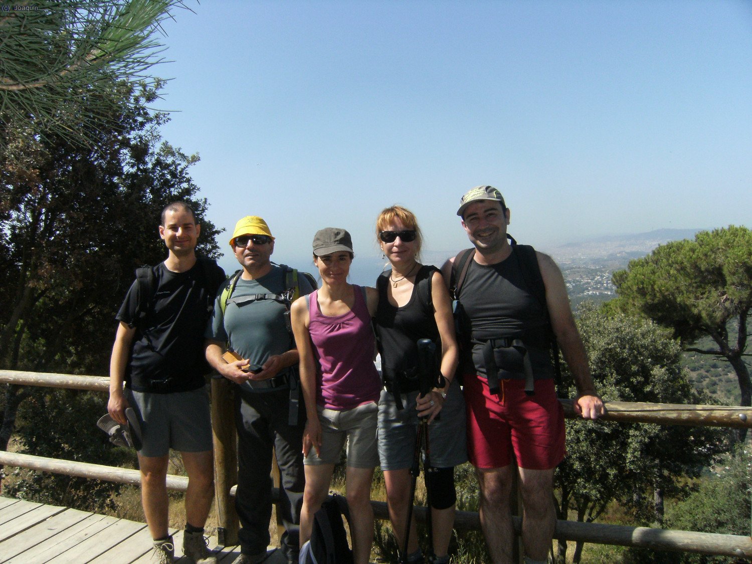 El grupo en el Mirador de La Cornisa
