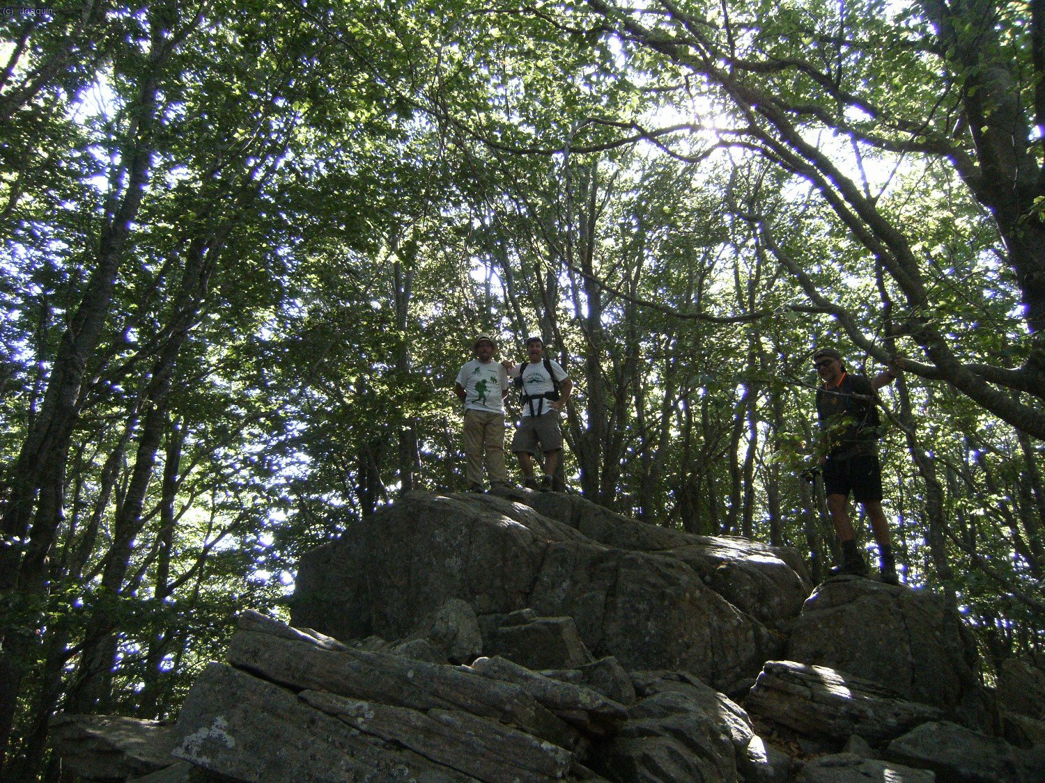 Joaqu&iacute;n Terr&eacute;s y Paco en la cima del Tur&oacute; Morou