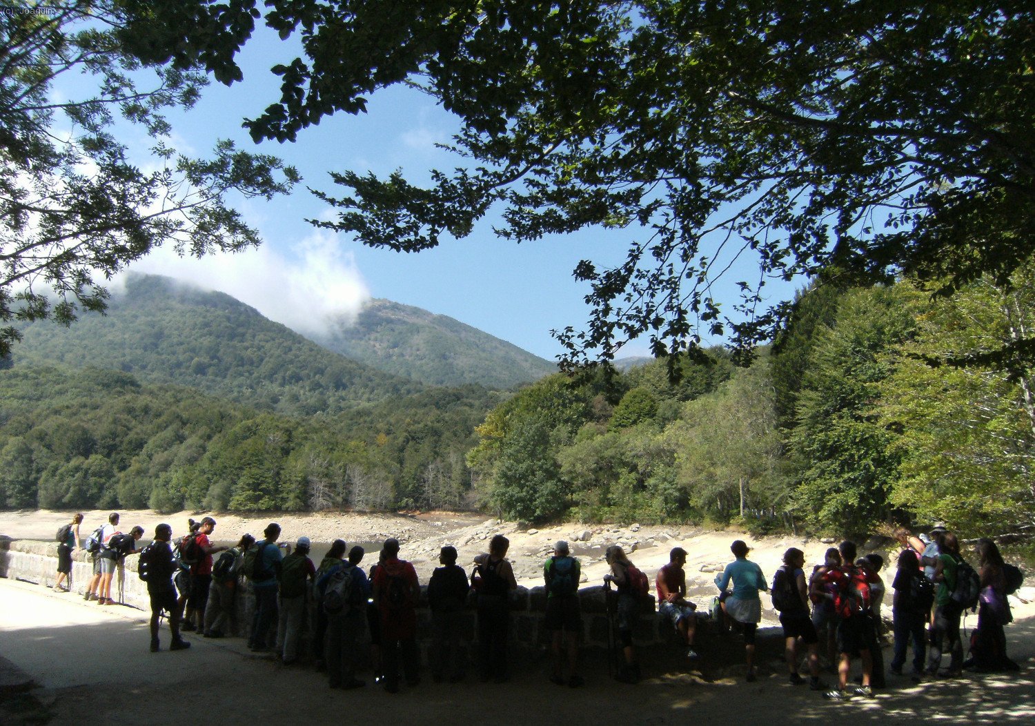 Llegamos a la presa del Pantano de Santa Fe
