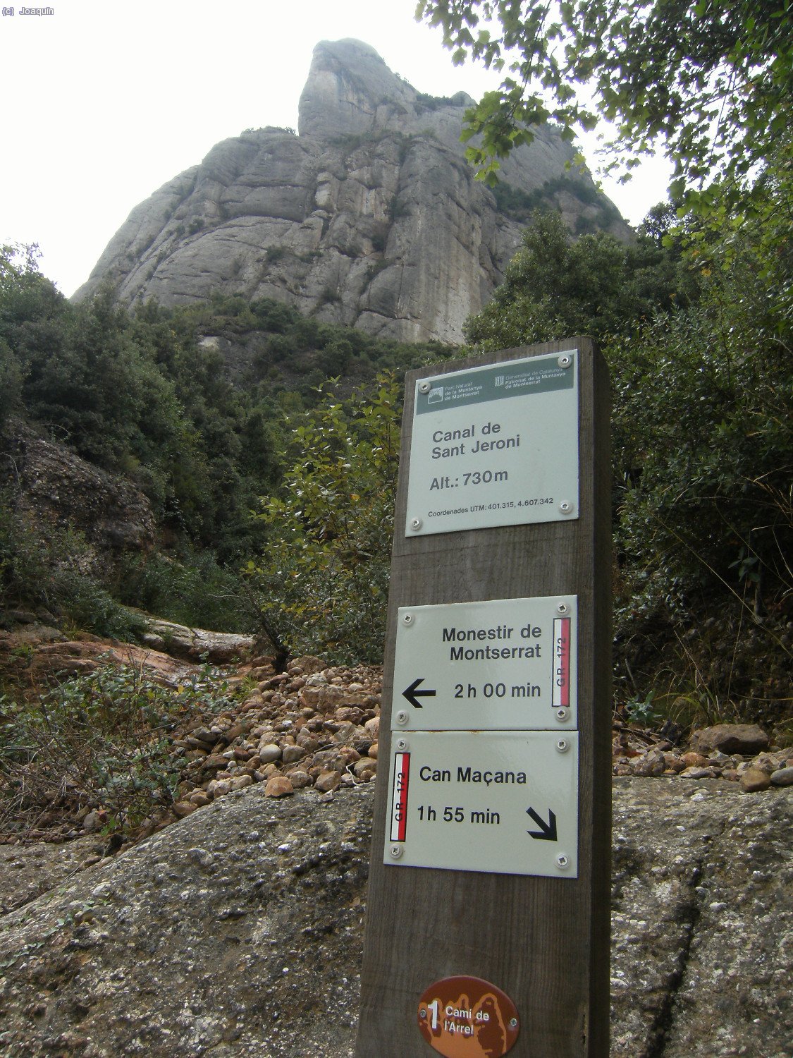 Poste se&ntilde;alizador del Canal de Sant Jeroni