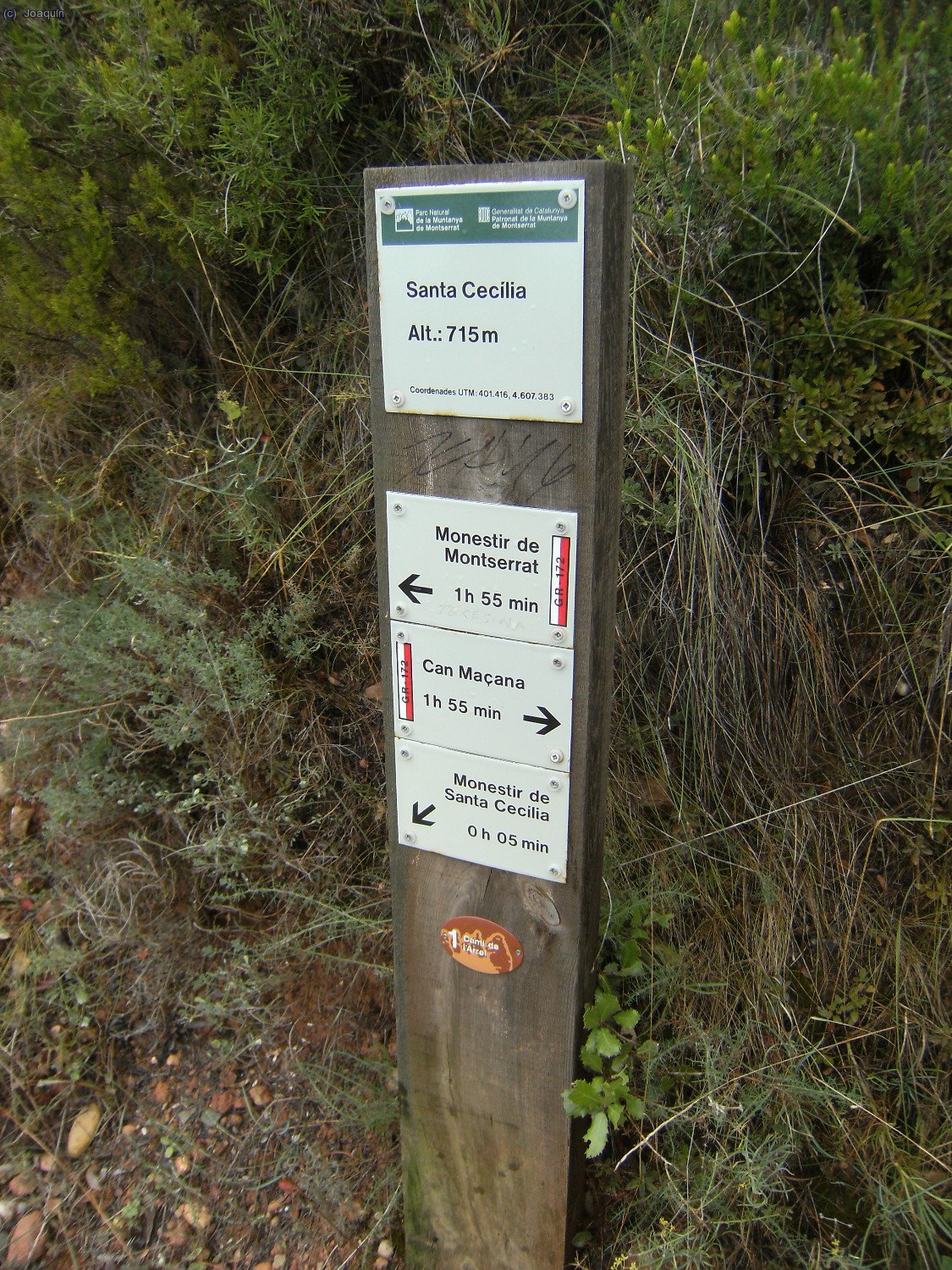 Poste se&ntilde;alizador de Santa Cecilia