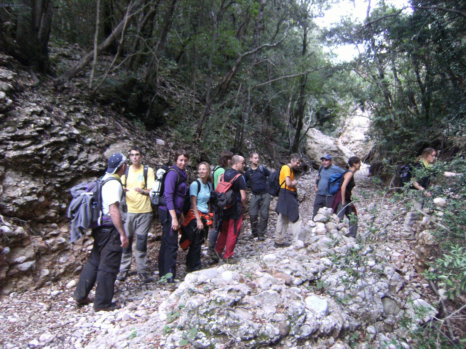 Cruce para subir al Coll de l