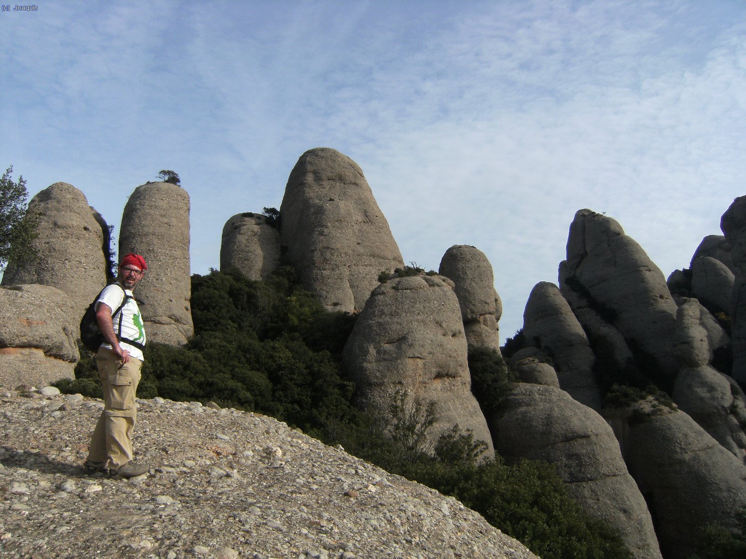 Paco y vista de Les Agulles