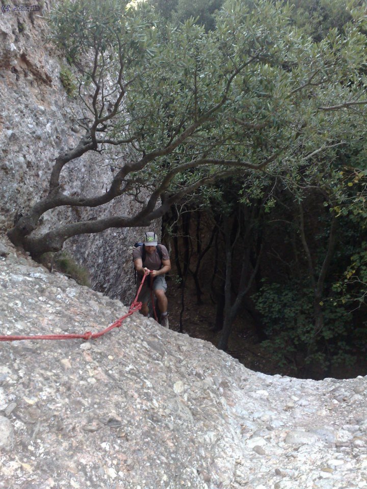 Primera cuerda fija (Foto: Paco)