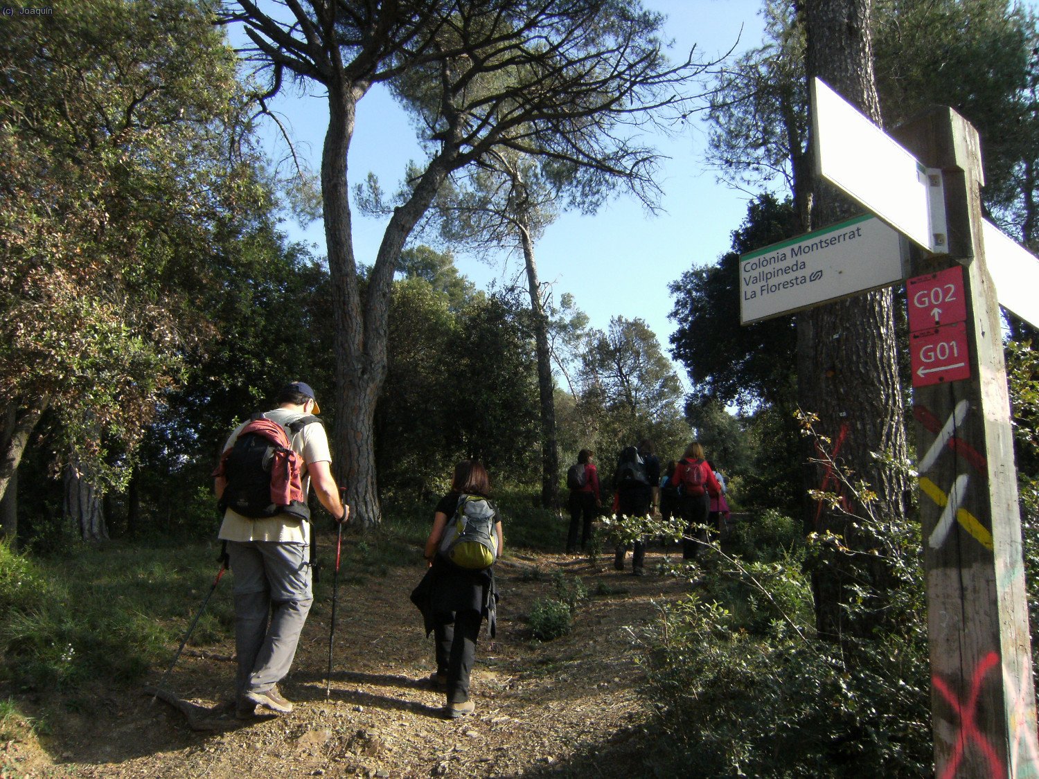 De nuevo en el cruce, intentamos coger otro camino de vuelta