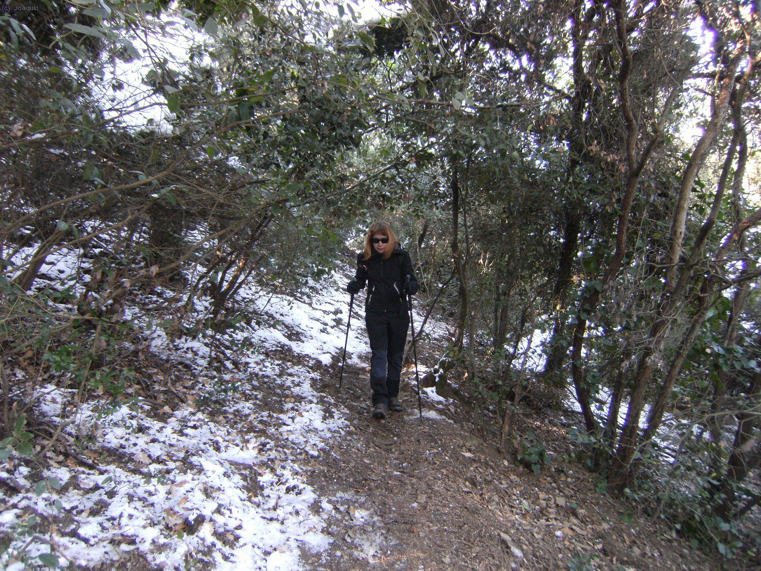 Anna bajando del Tur&oacute; de La Magarola