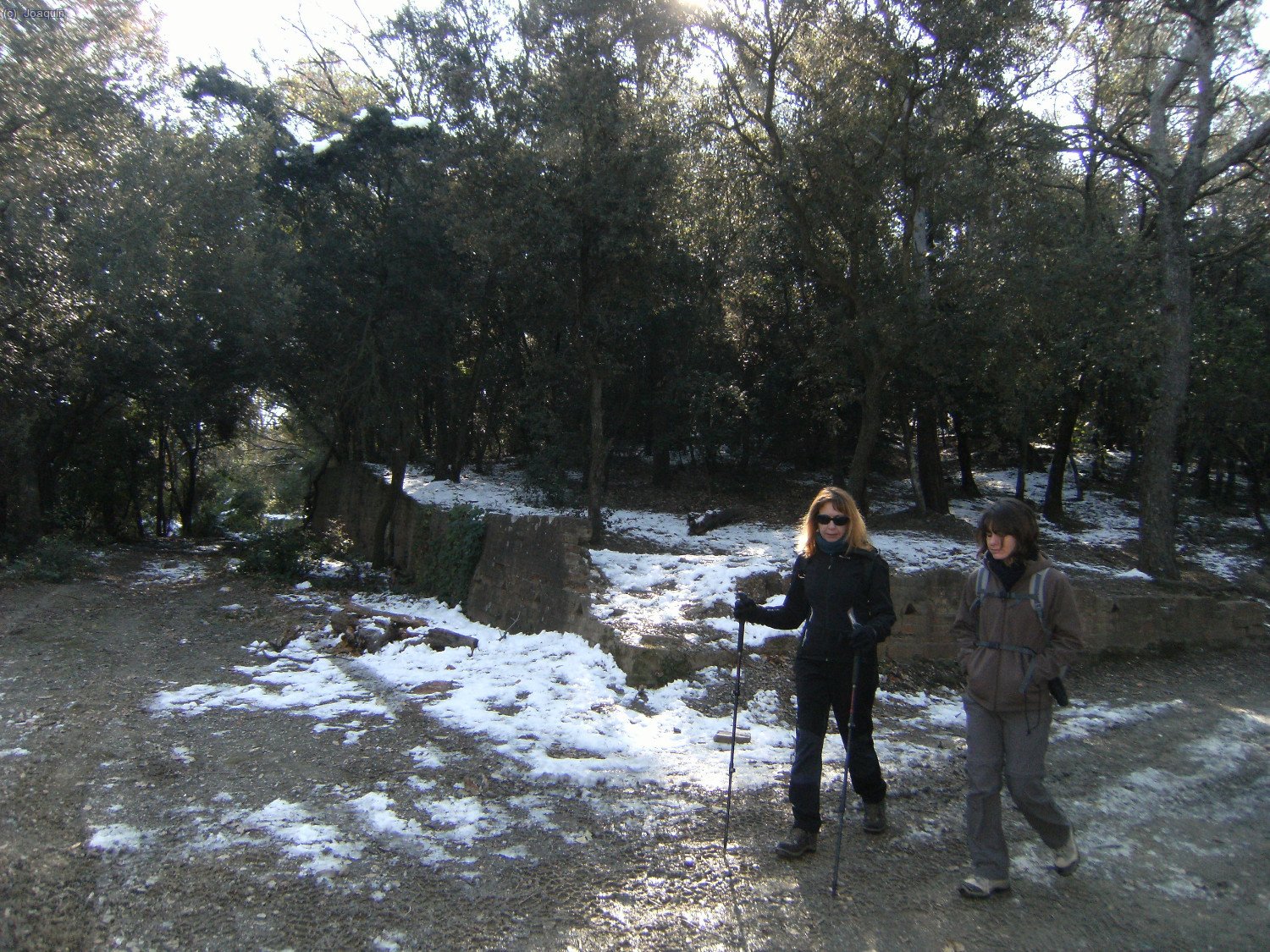 Bajando de la carretera hac&iacute;a la Font del Ca&ccedil;adors