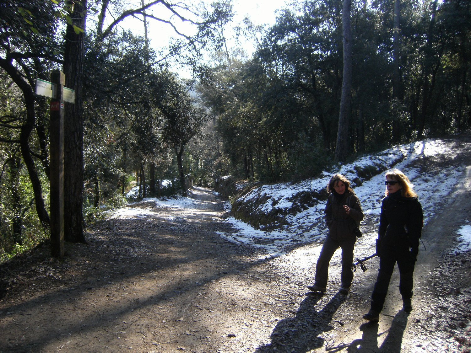 Cruce con la Font del Ca&ccedil;adors