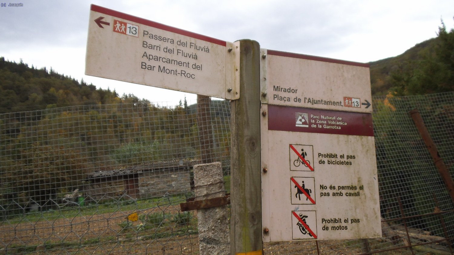 Primer cartel informativo: Hac&iacute;a Mirador Pla&ccedil;a de l