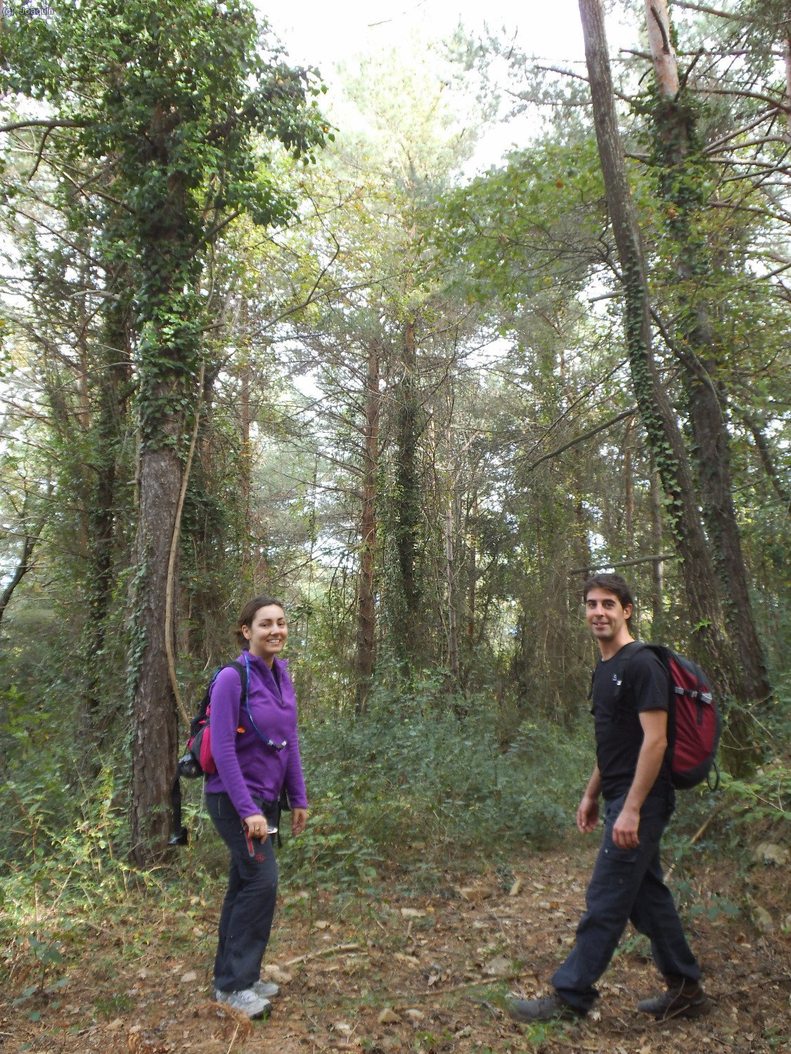Patricia y Fran en la cima del Puig Lliurella