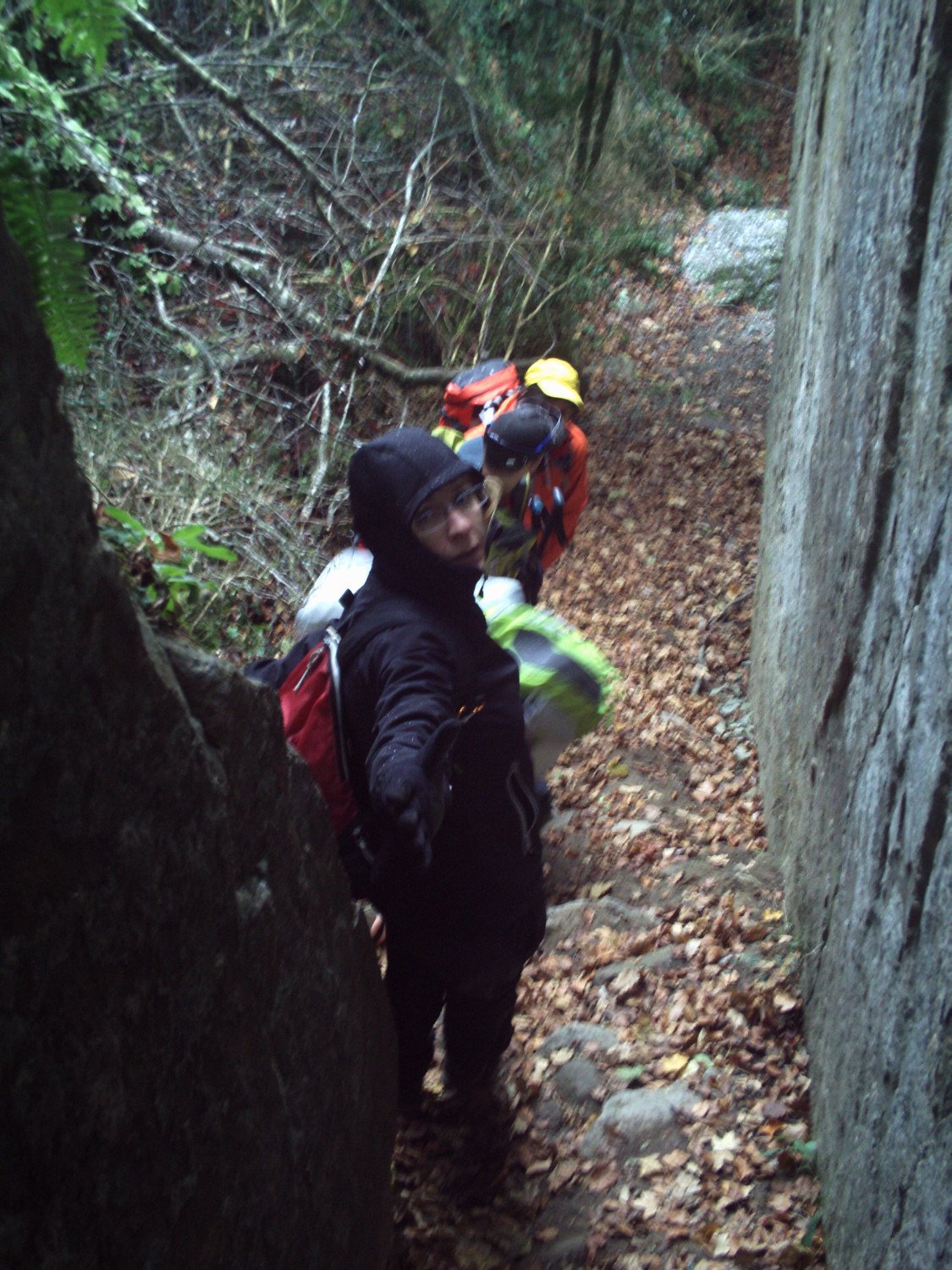 Anna bajando del estrechamiento