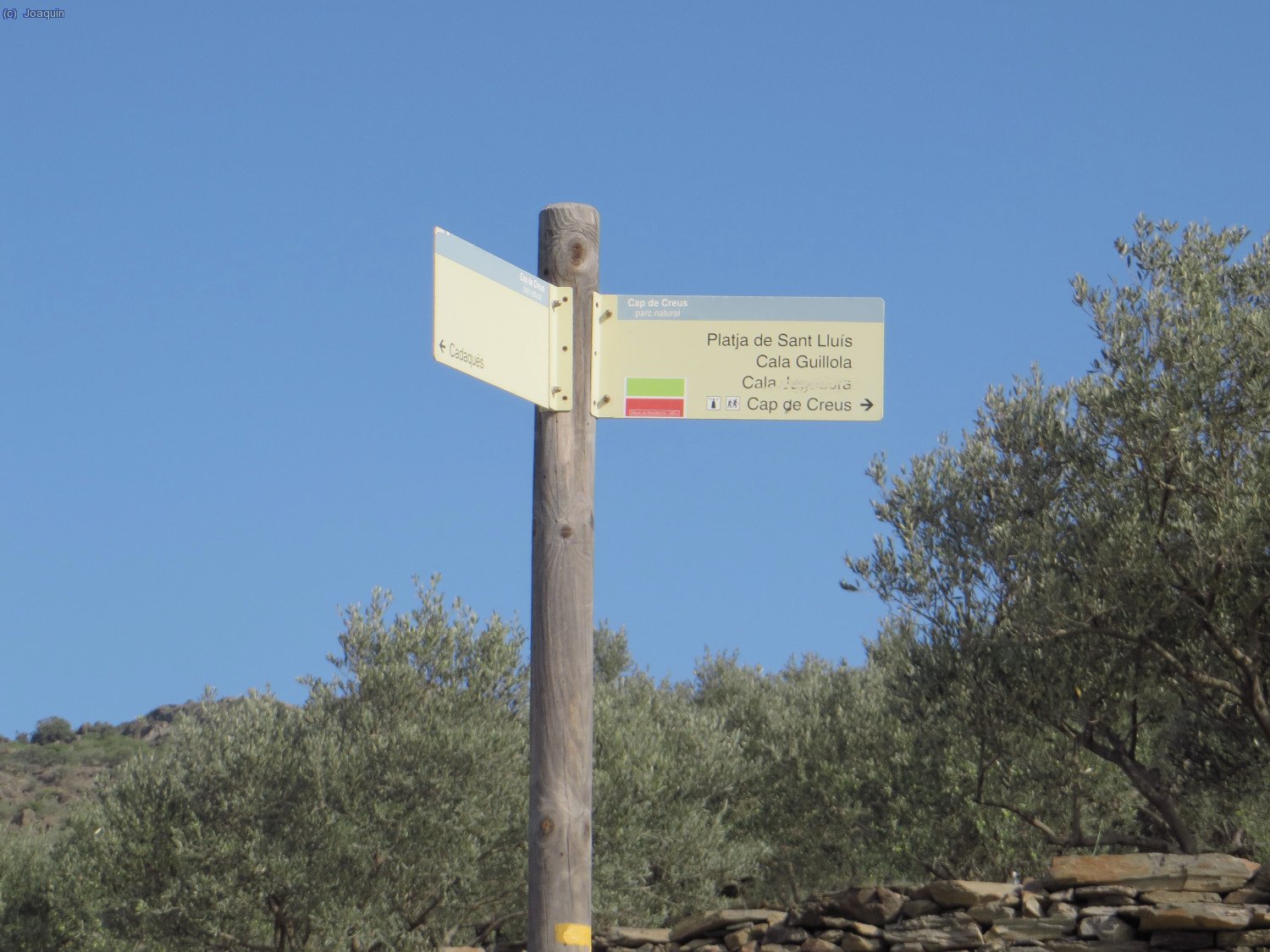 Se&ntilde;alizaci&oacute;n en el "Cam&iacute; Vell al Cap de Creus"