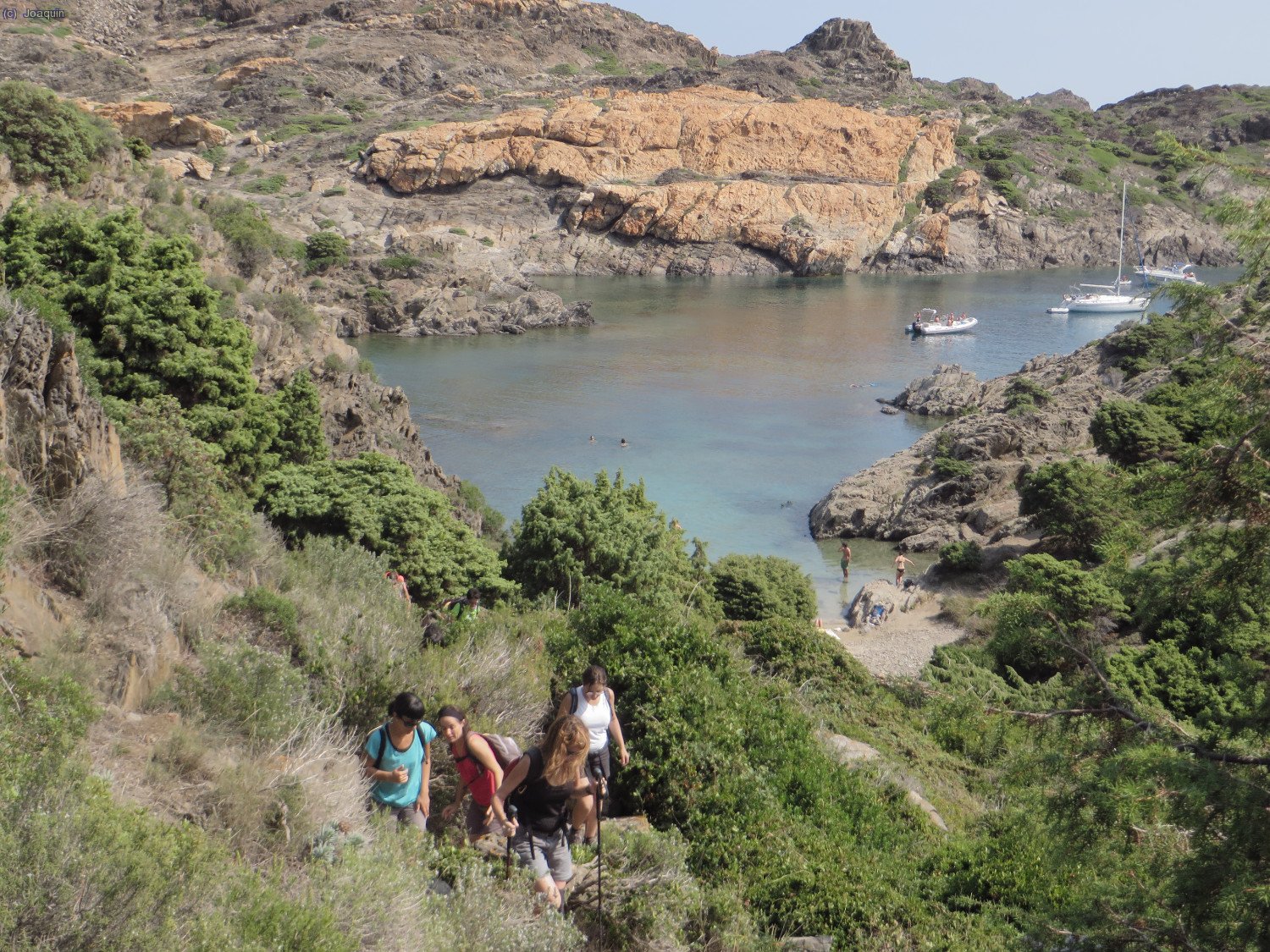 Subiendo de Cala Jugadora